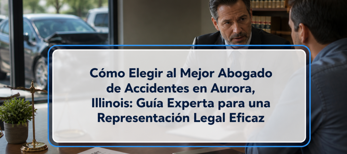 Cómo Elegir al Mejor Abogado de Accidentes en Aurora, Illinois: Guía Experta para una Representación Legal Eficaz